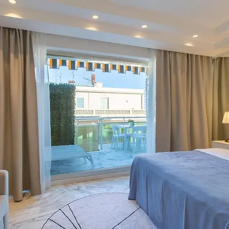 Royal Promenade Pool Terrace Sea View Air Conditioning شقة نيس