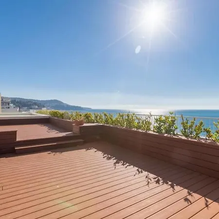 Royal Promenade Pool Terrace Sea View Air Conditioning شقة نيس